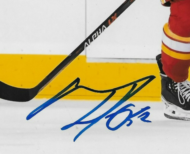 Signed MacKenzie Weegar Calgary Flames Autographed 8x10 Photo #2 Original