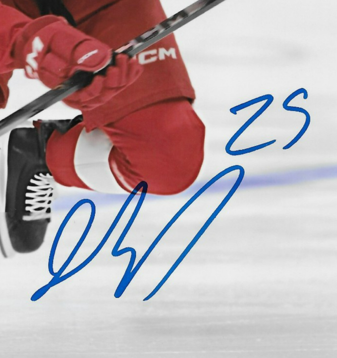 Signed Jacob Bernard Docker Detroit Red Wings Autographed 8x10 Photo #1 Original