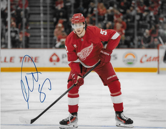 Signed Moritz Seider Detroit Red Wings Autographed 8x10 Photo #2 Original