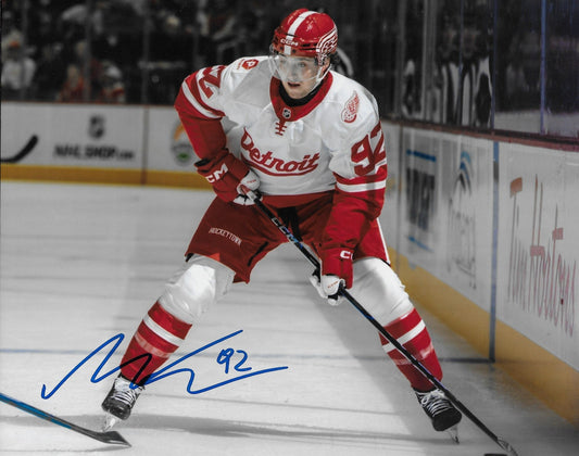 Signed Marco Kasper Detroit Red Wings Autographed 8x10 Photo #1 Original