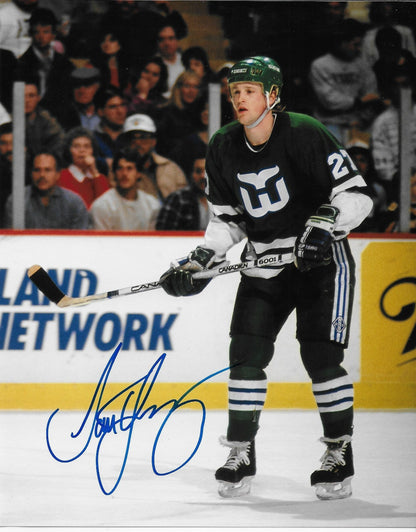 Signed Scott Young Hartford Whalers Autographed 8x10 Photo #1 Original