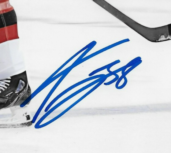 Signed Topias Vilen  New Jersey Devils Autographed 8x10 Photo #2 Original