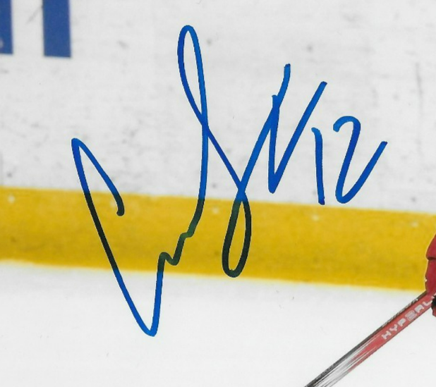 Signed Cam Squires  New Jersey Devils Autographed 8x10 Photo #1 Original