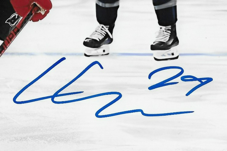 Signed Lenni Hameenaho  New Jersey Devils Autographed 8x10 Photo #1 Original