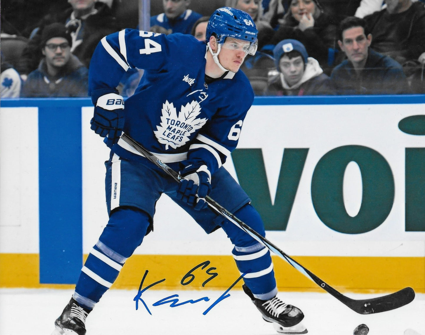Signed David Kampf Toronto Maple Leafs Autographed 8x10 Photo #1 Original