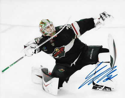 Signed Jesper Wallstedt Minnesota Wild Autographed 8x10 Photo #1 Original