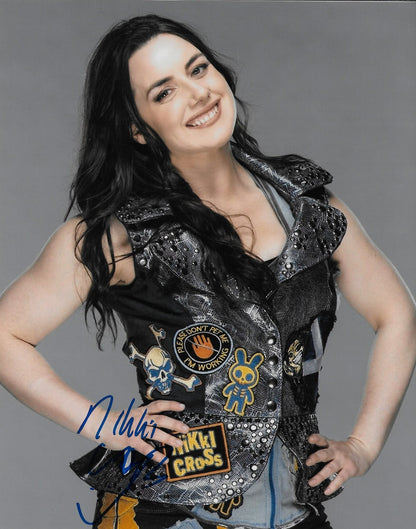 Signed Nikki Cross Smack Down WWE Autographed 8x10 Photo #3 Original