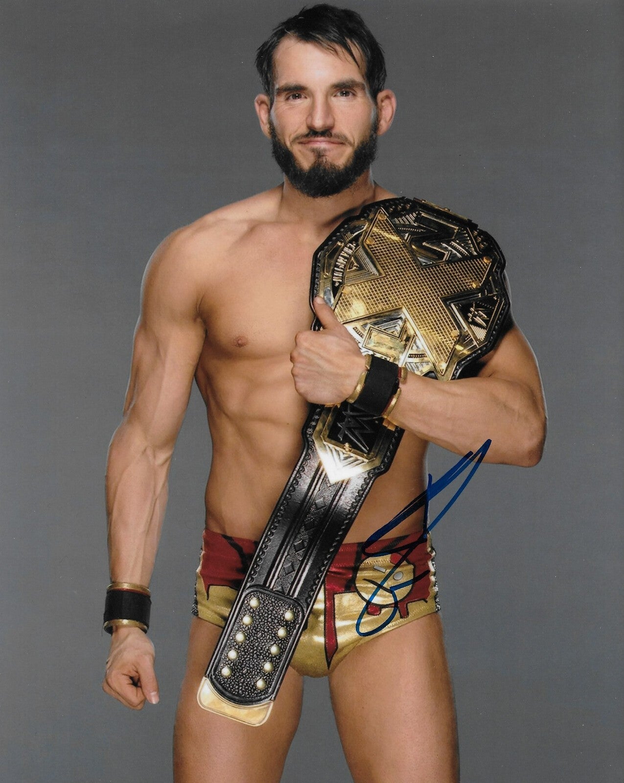 Signed Johnny Gargano Wrestling WWE NXT Autographed 8x10 Photo #3 Original