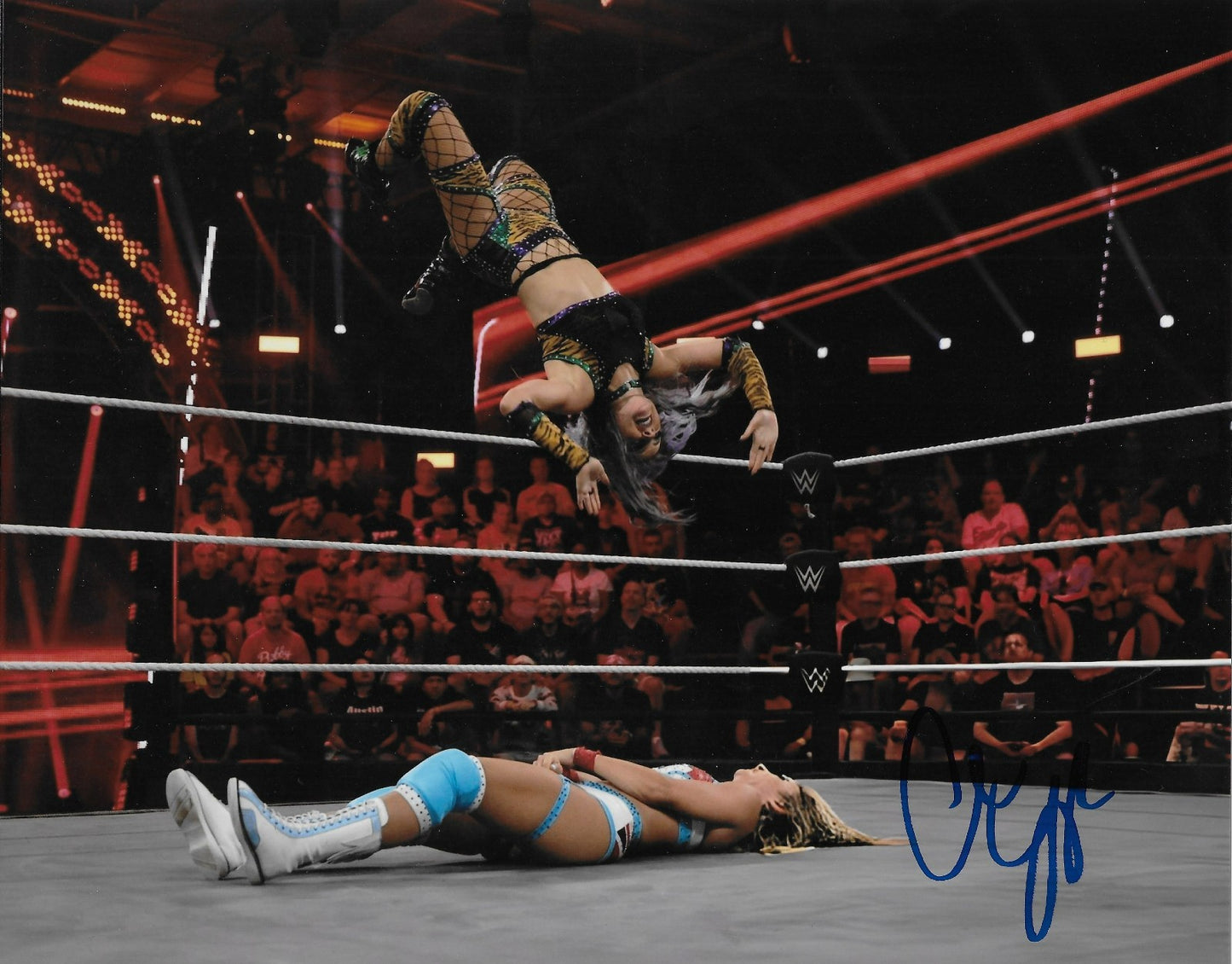 Signed Candice LeRae Smack Down WWE Autographed 8x10 Photo #1 Original