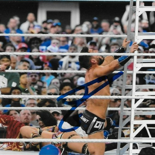 Signed Johnny Gargano & Candice LeRae Smack Down WWE 8x10 Photo #2 Original