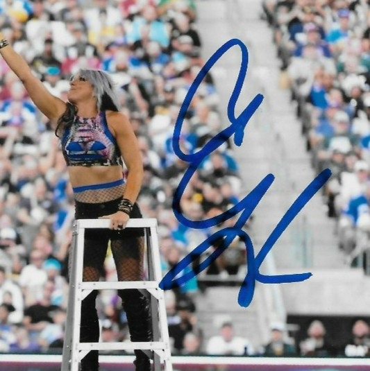 Signed Johnny Gargano & Candice LeRae Smack Down WWE 8x10 Photo #2 Original