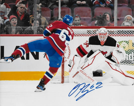 Signed Owen Beck Montreal Canadiens 2022 Draft Pick 8x10 Photo #1 Original