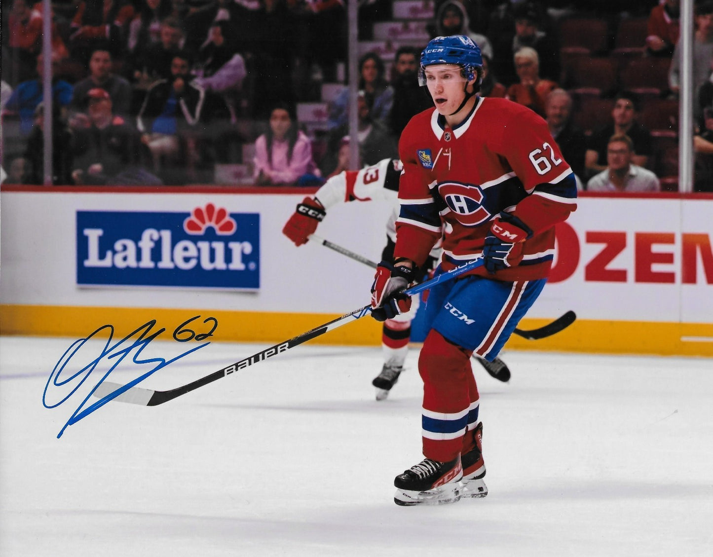Signed Owen Beck Montreal Canadiens 2022 Draft Pick 8x10 Photo #3 Original