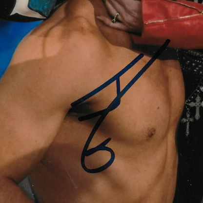 Signed Johnny Gargano & Candice LeRae Smack Down WWE 8x10 Photo #1 SMALL SMUDGE