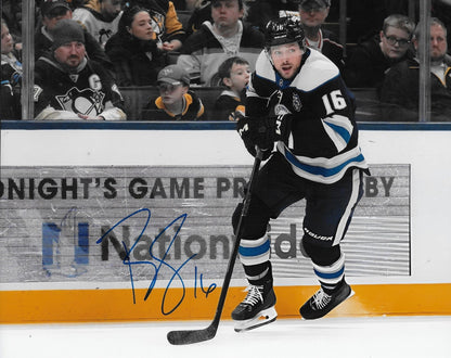 Signed Brendan Gaunce Columbus Blue Jackets Autographed 8x10 Photo #1 Original