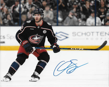 Signed Owen Sillinger Columbus Blue Jackets Autographed 8x10 Photo #1 Original
