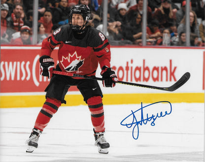 Signed Laura Fortino Team Canada Autographed Womens Hockey 8x10 Photo 2 Original