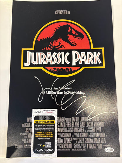Autographed Jeff Goldblum signed 12x18 Photo Jurassic Park movie Poster JSA 2