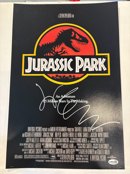Autographed Jeff Goldblum signed 12x18 Photo Jurassic Park movie Poster JSA 2