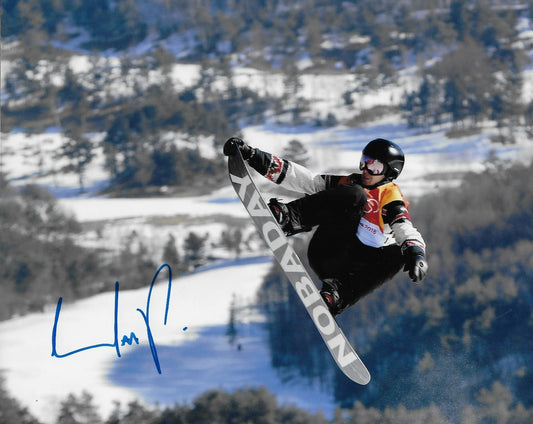 Signed Max Perrot 2018 Olympics Snowboarding 8x10 Photo #1 Original