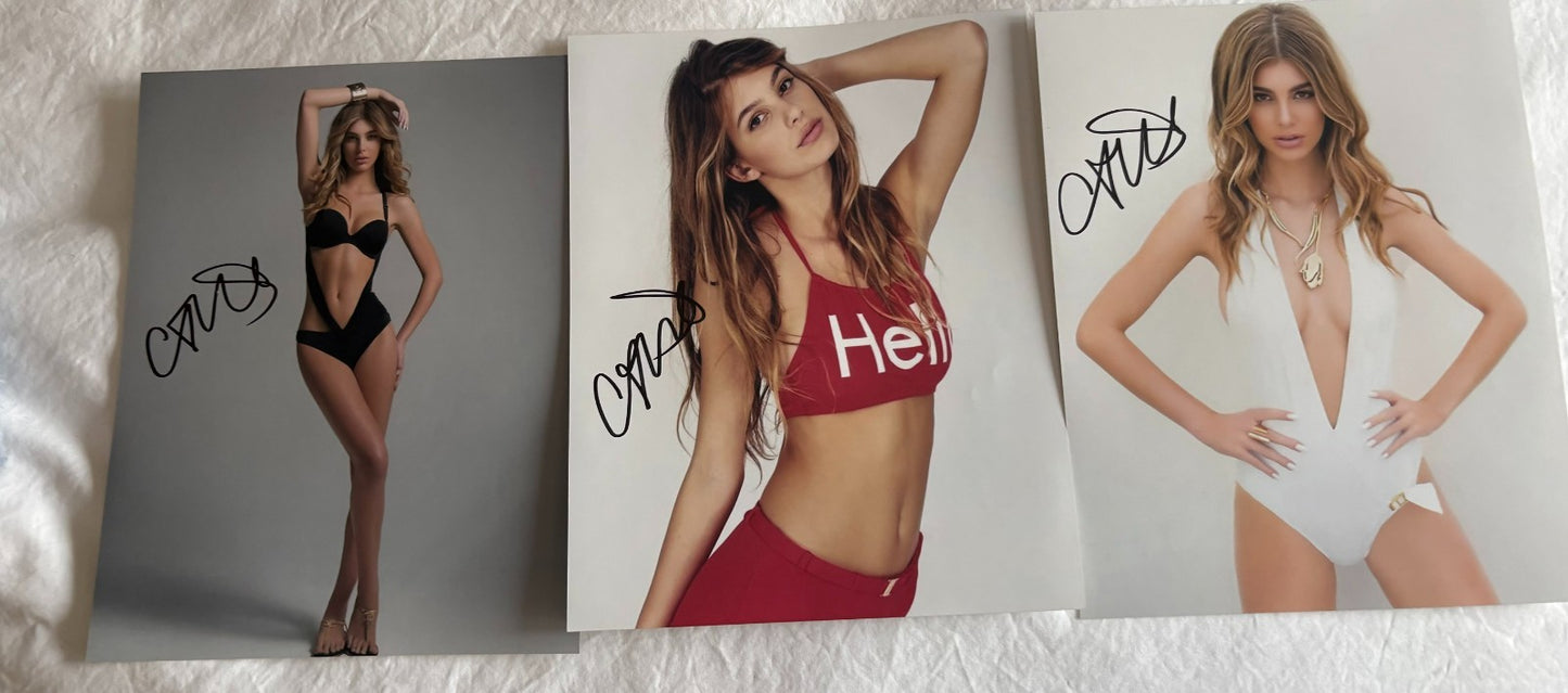 3 Signed Camila Morrone Actress Model Autographed 8x10 Photos #1 Original