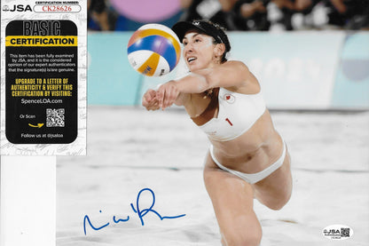 Signed  Melissa Humana-Paredes Volleyball 8x10 Photo #3 Original w JSA Authentic