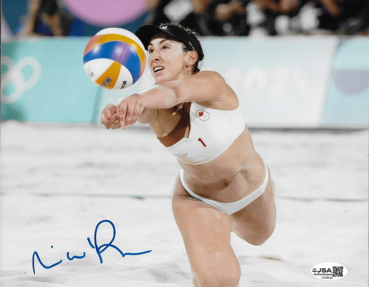 Signed  Melissa Humana-Paredes Volleyball 8x10 Photo #3 Original w JSA Authentic