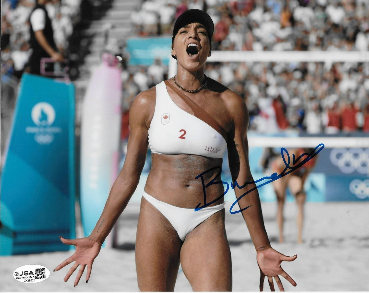 Signed  Brandie Wilkerson Olympic Volleyball 8x10 Photo 2 Original JSA Authentic