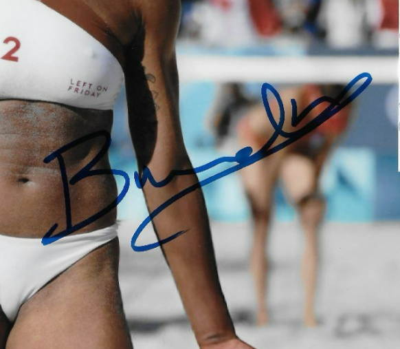 Signed  Brandie Wilkerson Olympic Volleyball 8x10 Photo 2 Original JSA Authentic