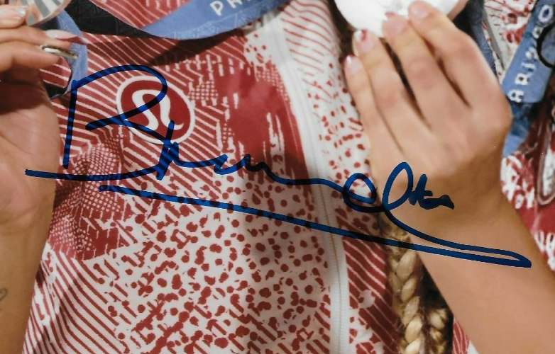 Signed Brandie Wilkerson Melissa Humana-Paredes Olympic 8x10 Photo JSA Authentic