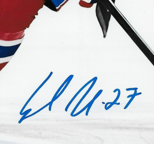 Signed Samuel Blais Montreal Canadiens Autographed 8x10 Photo #2 Original
