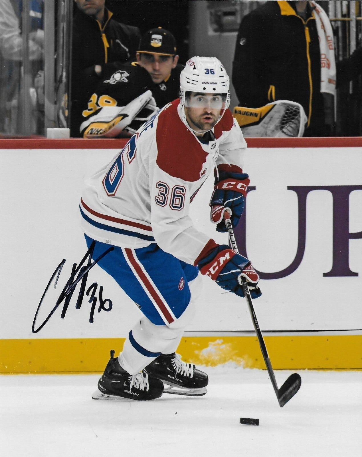 Signed Colin White Montreal Canadiens Autographed 8x10 Photo #2 Original