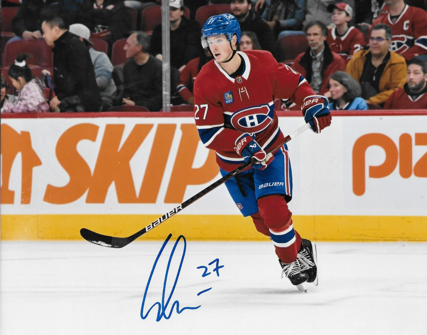 Signed Gustav Lindstrom Montreal Canadiens Autographed 8x10 Photo #1 Original
