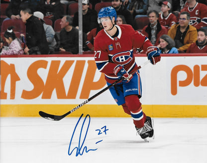 Signed Gustav Lindstrom Montreal Canadiens Autographed 8x10 Photo #1 Original