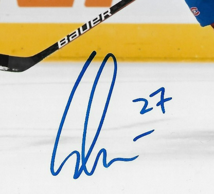 Signed Gustav Lindstrom Montreal Canadiens Autographed 8x10 Photo #1 Original