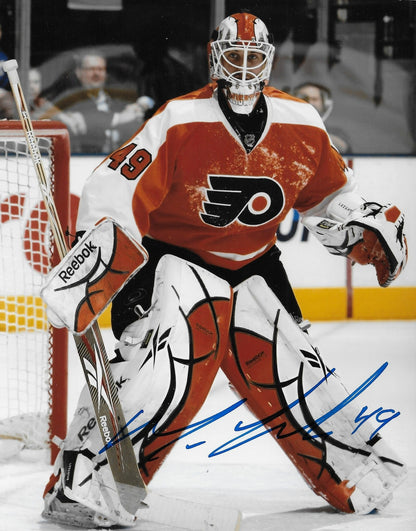 Signed Michael Leighton Philadelphia Flyers Autographed 8x10 Photo #1 Original