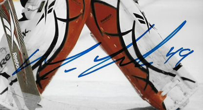 Signed Michael Leighton Philadelphia Flyers Autographed 8x10 Photo #1 Original