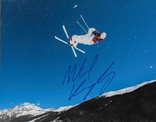 Signed Mikael Kingsbury 2026 Milano Cortina Olympics Moguls 8x10 Ph. #2 Original