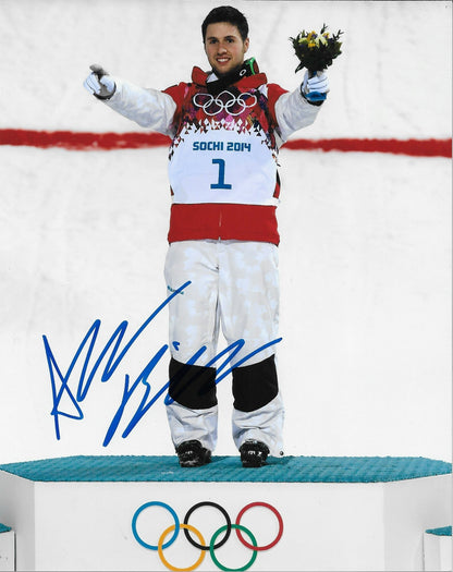 Signed Alexandre Bilodeau 2014 Sochi Winter Olympics 8x10 Photo #1 Original