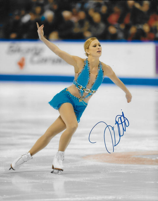 Signed joannie Rochette 2010 Vancouver Winter Olympics 8x10 Photo #1 Original