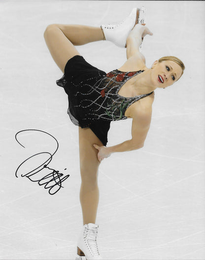 Signed joannie Rochette 2010 Vancouver Winter Olympics 8x10 Photo #3 Original