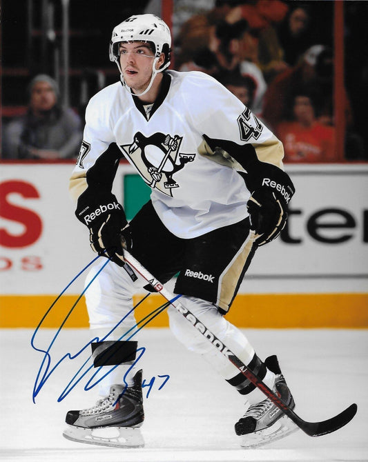 Autographed Pittsburgh Penguins Simon Despres 8x10 Photo Original