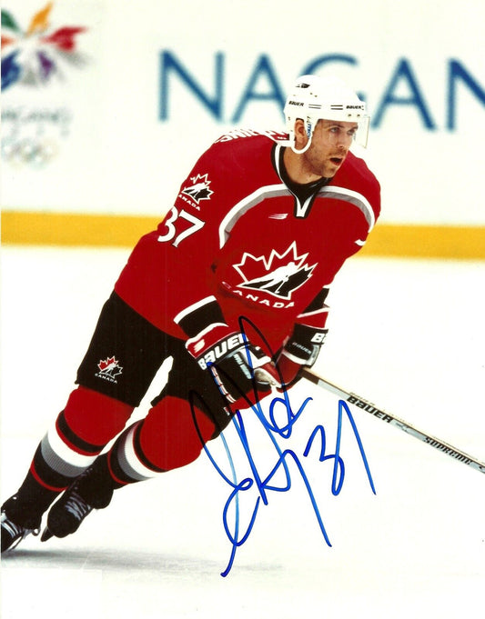 Autographed Team Canada Eric Desjardins 8x10 Photo Original
