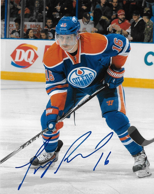 Autographed Edmonton Oilers Teddy Purcell 8x10 Photo Original