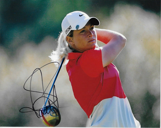 Autographed Suzann Pettersen LPGA Golf  8x10 Photo Original