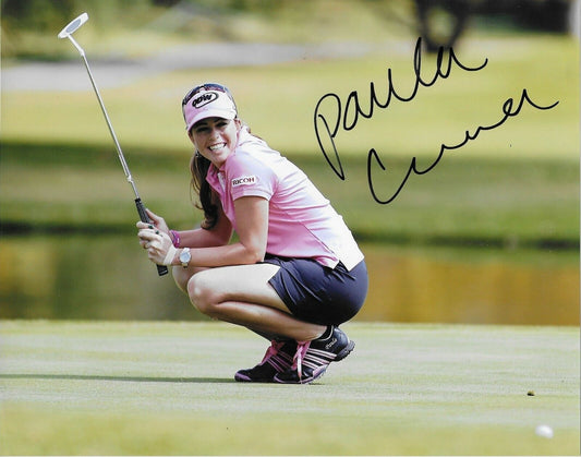 Autographed Paula Creamer LPGA Golf  8x10 Photo Original