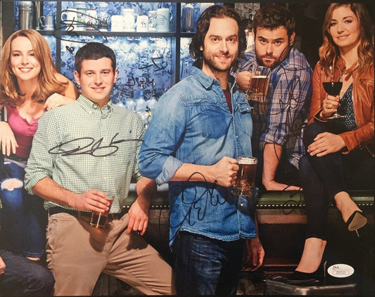 Autographed Undateable cast signed 11x14 w/JSA Bianca Kajlich Bridgit Mendler