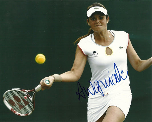 Photo originale dédicacée d'Aleksandra Wozniak Tennis 8x10 #3