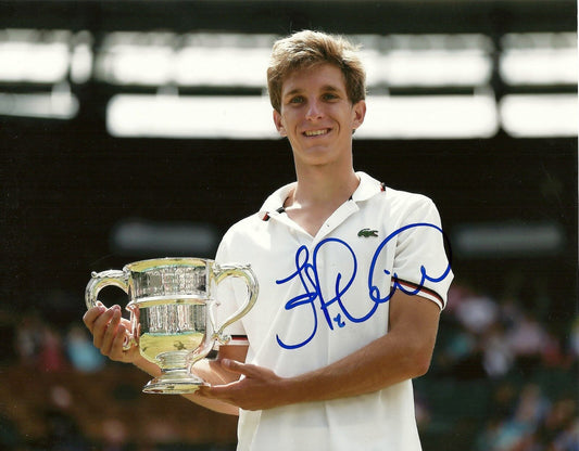 Photo originale autographiée de Filip Peliwo Tennis 8x10
