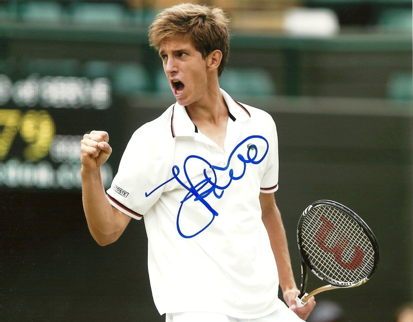Photo 8x10 autographiée de Filip Peliwo Tennis ATP #2 Original